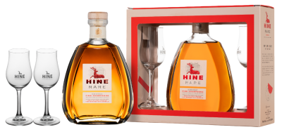 Коньяк Hine Rare VSOP Fine Champagne with two glasses in gift box 0,7 л фото
