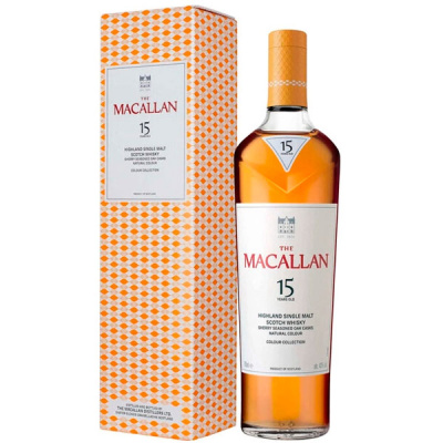 Виски Macallan Colour Collection 15 Years Old Single Malt Speyside in gift box 0,7 л фото