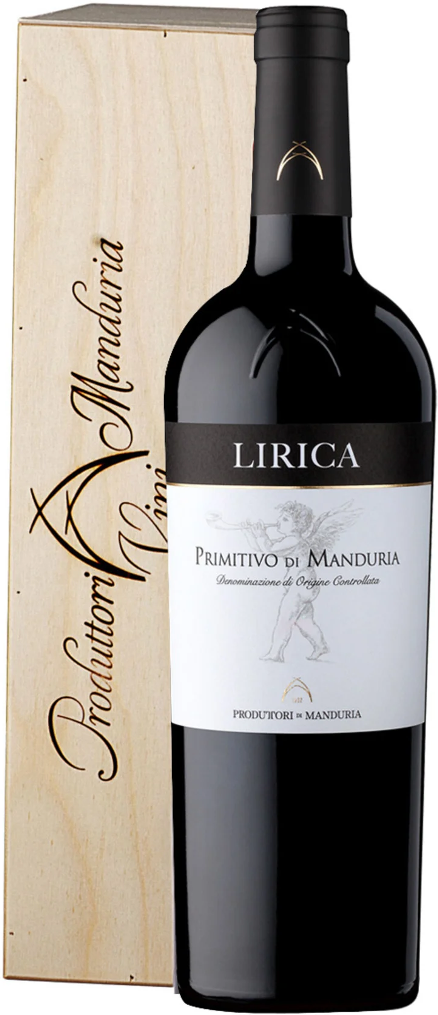 Вино Красное Сухое Produttori di Manduria Lirica Primitivo di Manduria 2022 1,5 л фото