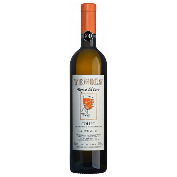 Вино Белое Сухое Venica & Venica Ronco del Cero Sauvignon Collio 2018 0,75 л фото