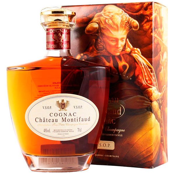 Коньяк Chateau de Montifaud VSOP Fine Petite Champagne decanter in gift box 0,7 л фото