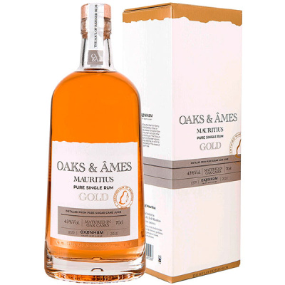 Ром Oaks & Ames Gold in gift box 0,7 л фото