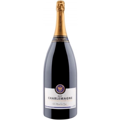 Шампанское Белое Брют Guy Charlemagne Le Mesnil sur Oger Grand Cru BdB Brut Reserve Champagne 3 л фото