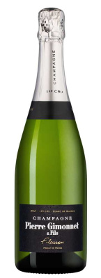 Шампанское Белое Экстра Брют Pierre Gimonnet & Fils Fleuron Blanc de Blancs Premier Cru Brut Champagne 2019 0,75 л фото