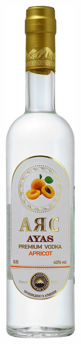 Водка Ayas Apricot 0,5 л фото
