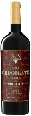 Вино Красное Полусухое The Chocolate Tube Primitivo Puglia 2024 0,75 л фото
