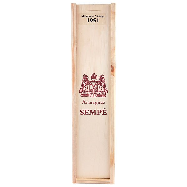Арманьяк Sempe in wooden box 1951 0,5 л фото