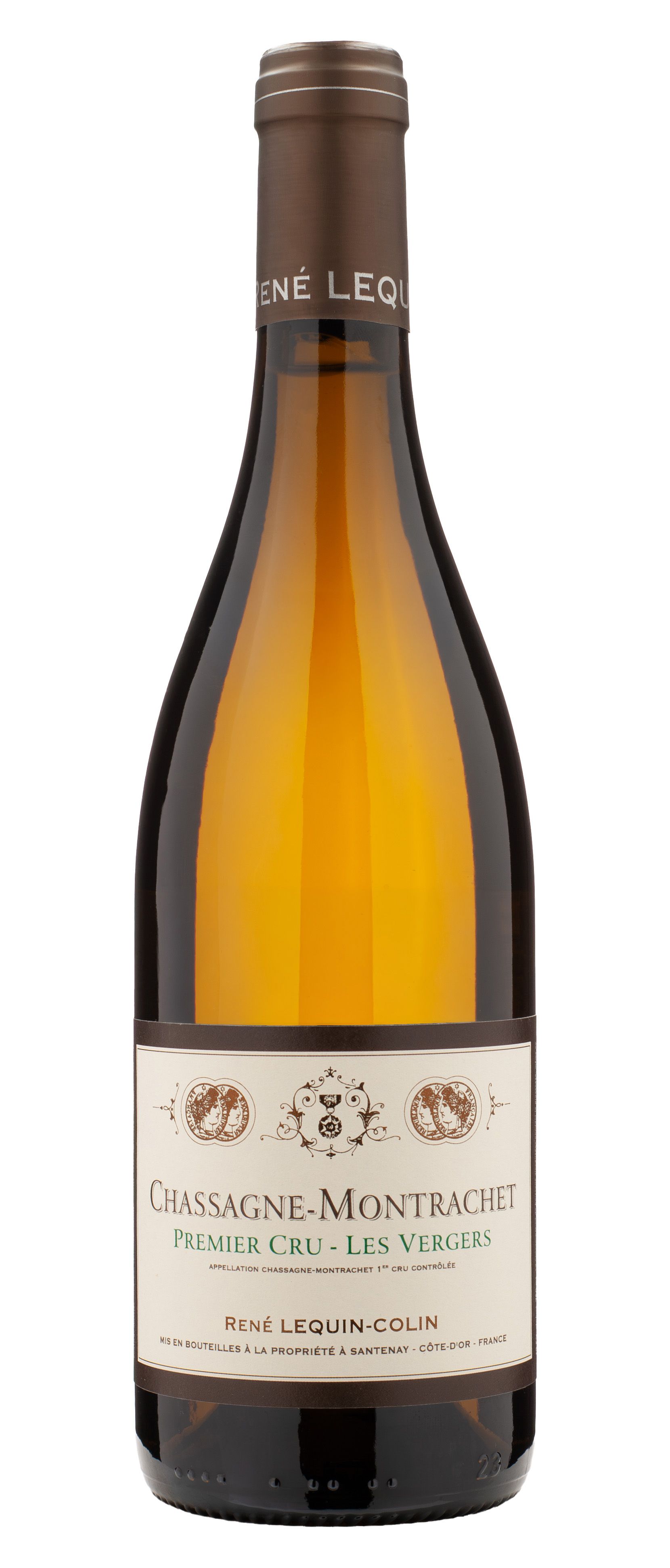 Вино Белое Сухое Rene Lequin-Colin Chassagne-Montrachet Premier Cru Les Vergers 2024 0,75 л фото
