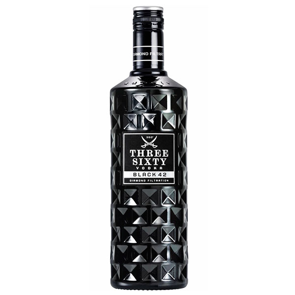 Водка Three Sixty Black 42 0,7 л фото