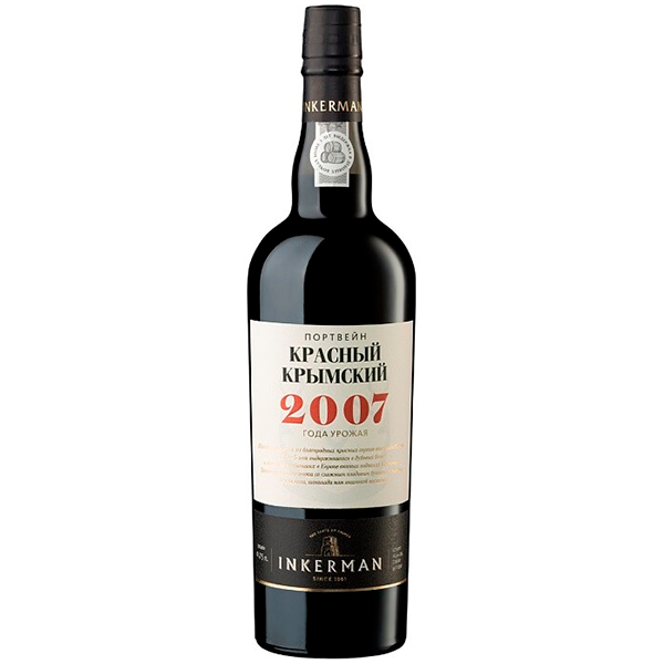 Вино креплёное Красное Inkerman Port Red Krymskiy 2007 0,75 л фото