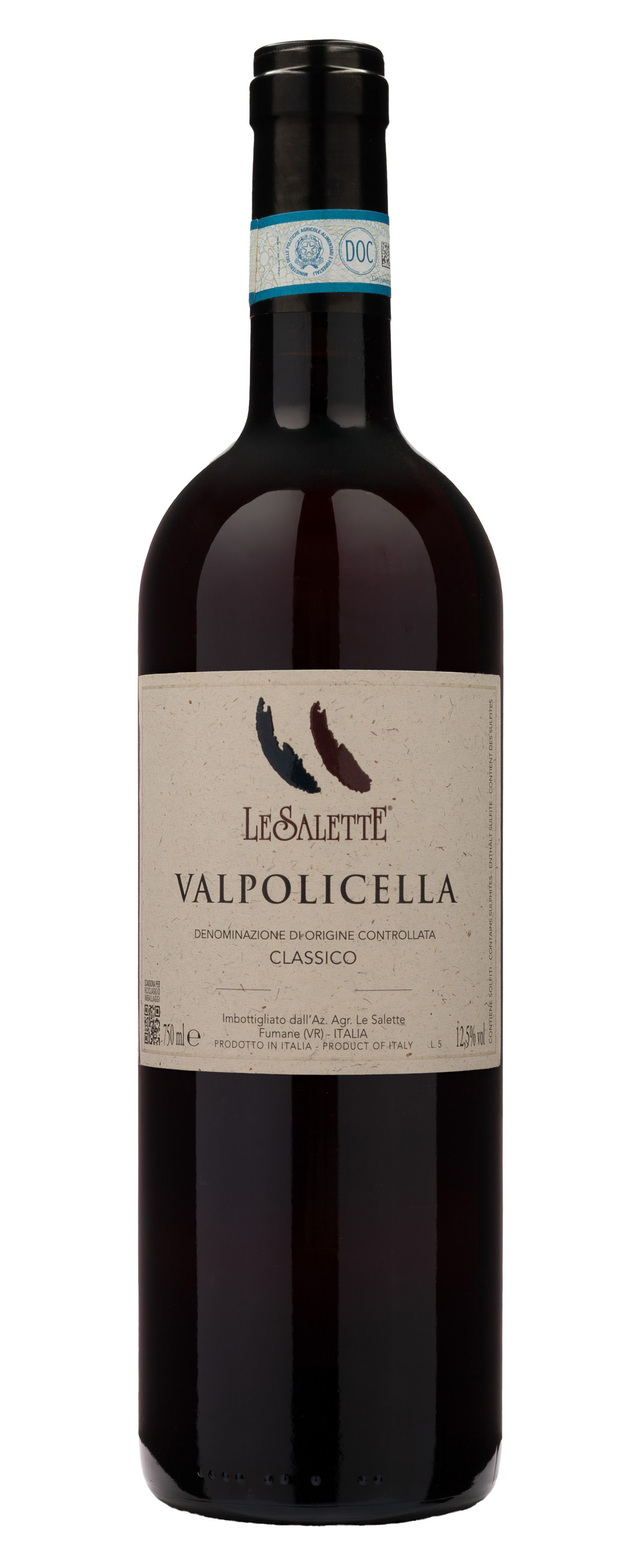 Вино Красное Сухое Le Salette Valpolicella Classico 2024 0,75 л фото