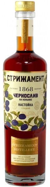 Настойка Strizament Chernosliv na Konyake 0,5 л фото