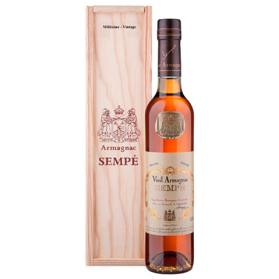 Арманьяк Sempe in wooden box 1954 0,50 л фото