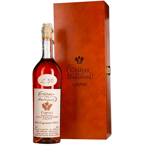 Коньяк Chateau de Montifaud Heritage Louis Vallet 50 Years Old Petite Champagne in wooden box 0,7 л фото