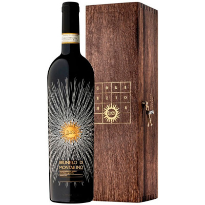 Вино Красное Сухое Luce della Vite Brunello di Montalcino in wooden box 2017 1,50 л фото