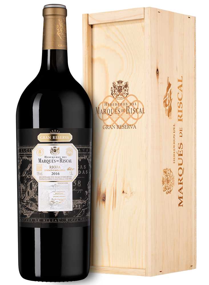 Вино Красное Сухое Marques de Riscal Gran Reserva in wooden box 2016 1,5 л фото