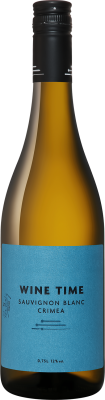 Вино Белое Сухое Wein und Wasser Wine Time Sauvignon Blanc Crimea 2022 0,75 л фото