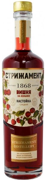 Настойка Strizament Vishnya na Konyake 0,5 л фото