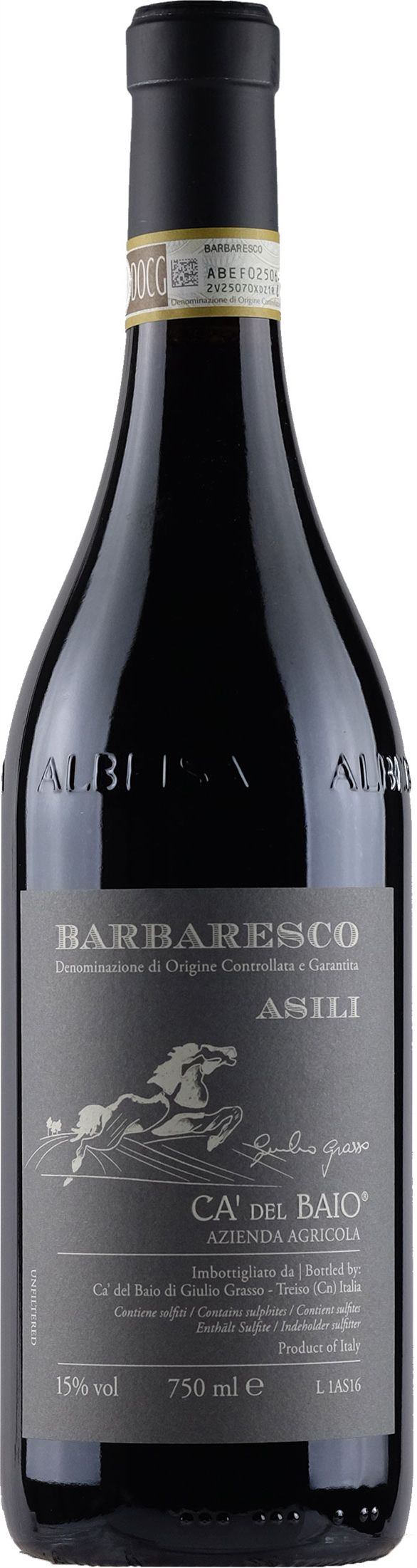 Вино Красное Сухое Ca' Del Baio Barbaresco Asili 2022 0,75 л фото