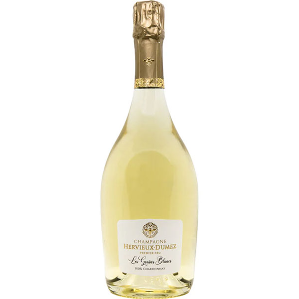 Вино игристое Hervieux-Dumez Les Grains Blancs Nature Champagne 0,75 л фото