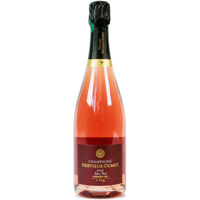 Вино игристое Розовое Экстра Брют Hervieux-Dumez Rose Champagne 0,75 л фото