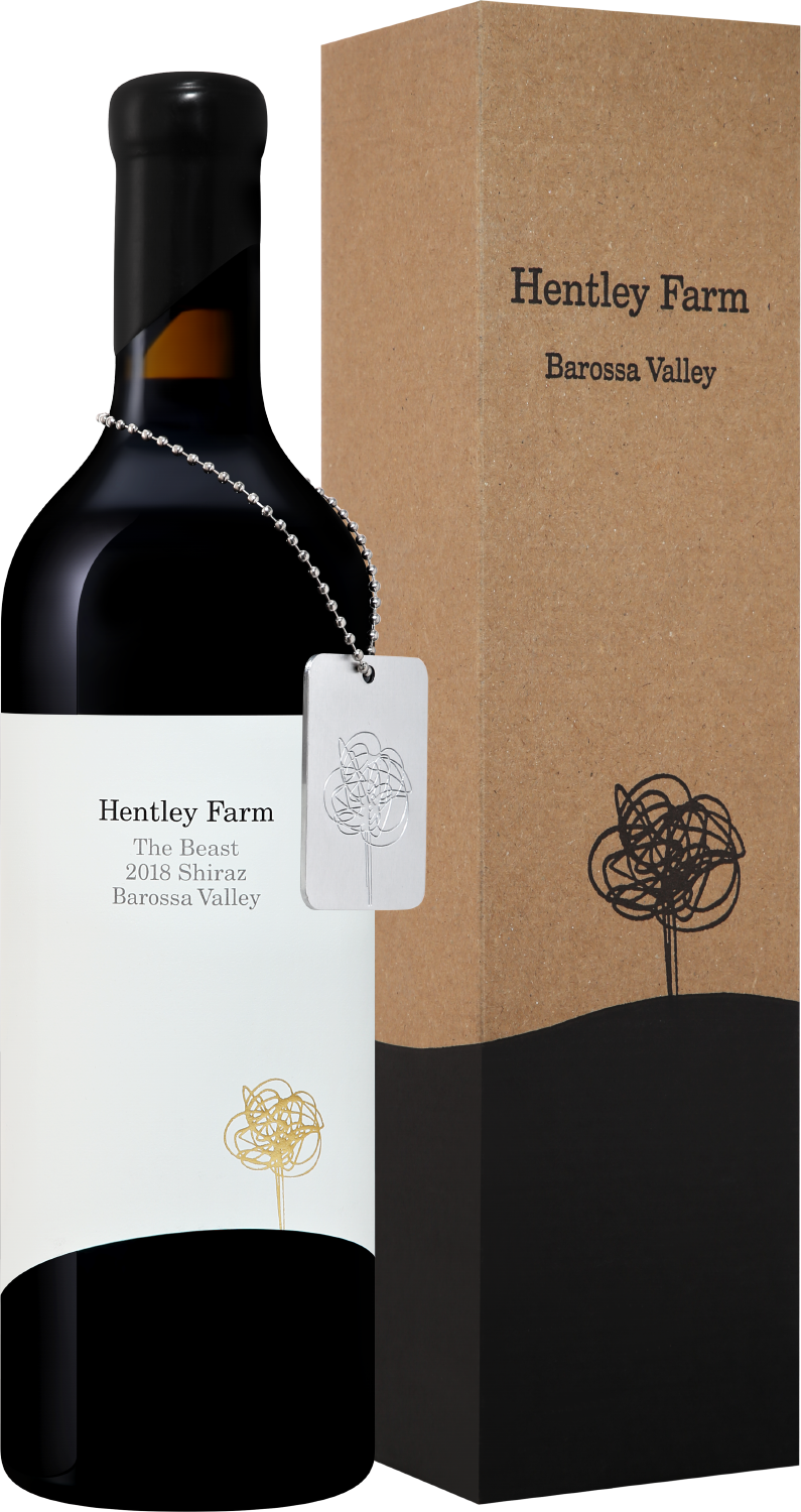 Вино Красное Сухое Hentley Farm The Beast Shiraz Barossa Valley in gift box 2018 0,75 л фото