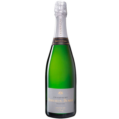 Шампанское Белое Брют Hervieux-Dumez Brut Tradition Premier Cru Champagne 0,75 л фото