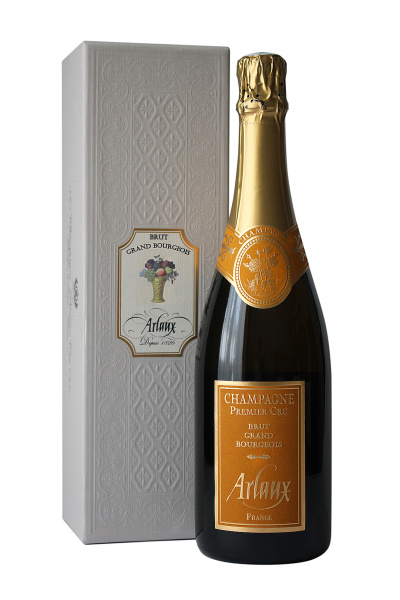 Вино игристое Белое Брют Arlaux Brut Grand Bourgeois Premier Cru Champagne in gift box 2019 0,75 л фото