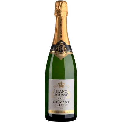Вино игристое Белое Брют Blanc Foussy Cuvee Prestige Brut Cremant de Loire 0,75 л фото