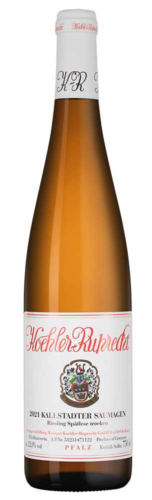 Вино Белое Сухое Koehler-Ruprecht Kallstadter Saumagen Riesling Spatlese Тrocken 2021 0,75 л фото
