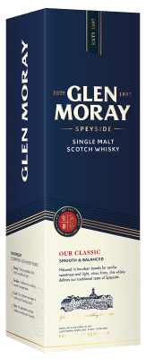 Виски Глен Морей Сингл Молт Ауа Классик в п/у 40% 0,7 л фото