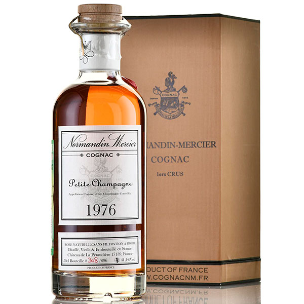 Коньяк Normandin-Mercier Petite Champagne in gift box 1976 0,5 л фото