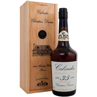 Кальвадос Christian Drouin 35 ans in wooden box 0,7 л фото