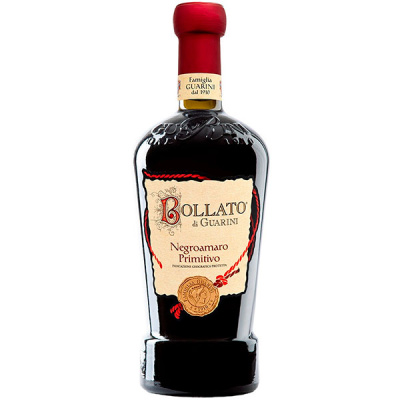 Вино Красное Полусухое Bollato di Guarini Negroamaro Primitivo Puglia 2021 0,75 л фото