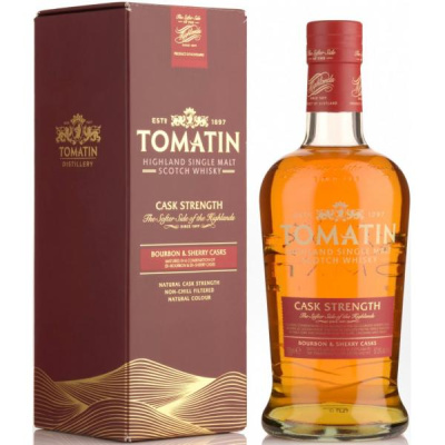 Виски Tomatin Cask Strength Single Malt Highland in gift box 0,7 л фото