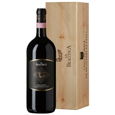 Вино Красное Сухое La Braccesca Vino Nobile di Montepulciano in wooden box 2019 1,50 л фото