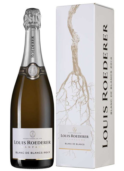 Вино игристое Белое Брют Louis Roederer Blanc de Blancs Brut Champagne in gift box 2017 0,75 л фото