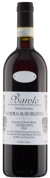 Вино Красное Сухое Burlotto Barolo Monvigliero 2021 0,75 л фото
