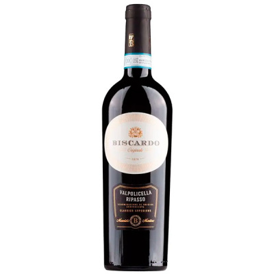 Вино Красное Полусухое Biscardo Valpolicella Ripasso Classico Superiore 2019 0,75 л фото