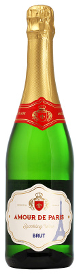 Вино игристое Белое Брют Amour de Paris Brut 2021 0,75 л фото