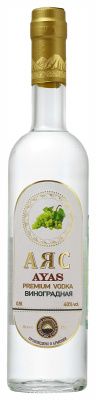 Водка Аяс Виноградная 40% 0,5 л фото