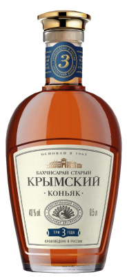 Коньяк Bahchisaraj Staryj Krymskij 3 years old 0,5 л фото