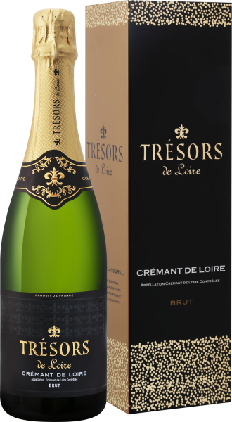 Вино игристое Белое Брют Joseph Verdier Tresors de Loire Cremant de Loire Brut in gift box 0,75 л фото