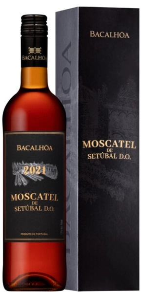Вино креплёное Сладкое Bacalhoa Moscatel de Setubal in gift box 2021 0,75 л фото