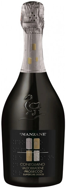 Вино игристое Белое Брют Le Manzane Conegliano Valdobbiadene Prosecco Superiore 0,75 л фото
