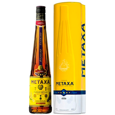 Бренди Metaxa 5 in tube 0,70 л фото
