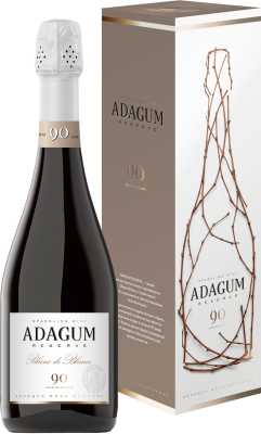 Вино игристое Белое Брют Adagum Reserve Blanc de Blancs in gift box 2024 0,75 л фото
