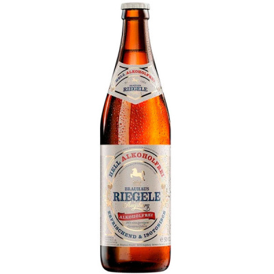 Пиво Riegele Hell Alkoholfrei л фото