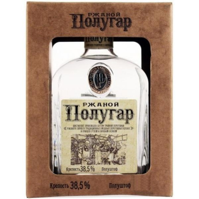 Дистиллят Polugar Rye in gift box 0,75 л фото