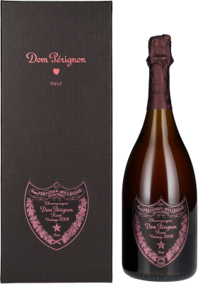 Вино игристое Розовое Экстра Брют Dom Perignon Extra Brut Vintage Rose in gift box 2009 0,75 л фото